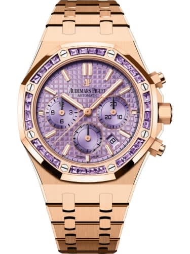 Audemars Piguet Royal Oak Chronograph 38 Pink Gold / Amethysts / Purple