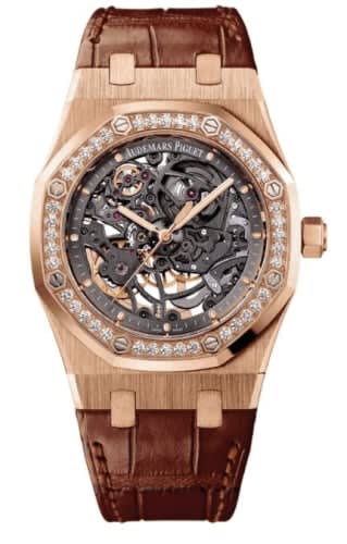 Audemars Piguet Royal Oak 15306 Openworked Selfwinding Pink Gold / Diamond