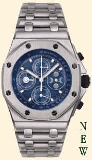 Audemars Piguet Royal Oak OffShore 25854 Perpetual Calendar White Gold / Blue