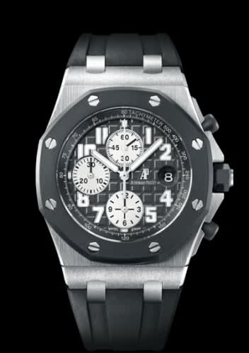 Audemars Piguet Royal Oak Offshore 25940 Chronograph Rubberclad Stainless Steel / Black / Black Date