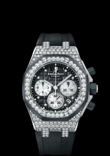 Audemars Piguet Royal Oak Offshore 26092 Lady Chronograph White Gold / Black