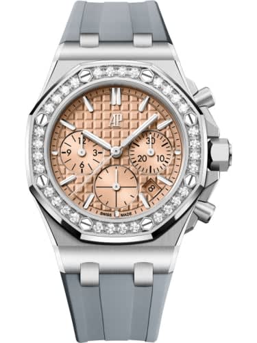 Audemars Piguet Royal Oak OffShore 26231 Lady Chronograph Stainless Steel - Diamond / Salmon