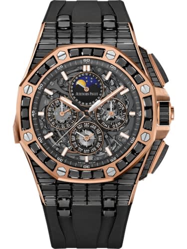 Audemars Piguet Royal Oak OffShore Grande Complication Pink Gold - Black Sapphire / Skeleton