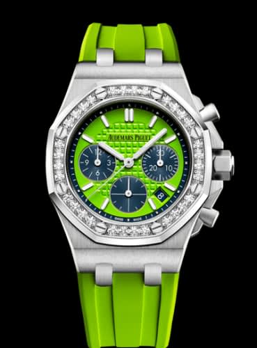 Audemars Piguet Royal Oak OffShore 26231 Lady Chronograph Stainless Steel / Green / Diamond