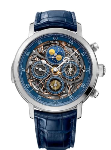 Audemars Piguet Jules Audemars Grande Complication Openworked Platinum / Blue