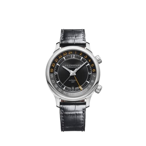 Chopard L.U.C Time GMT One Stainless Steel / Black