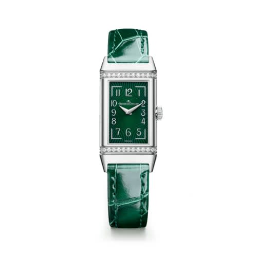 Jaeger-LeCoultre Reverso One Monoface Stainless Steel - Diamond / Green / Alligator