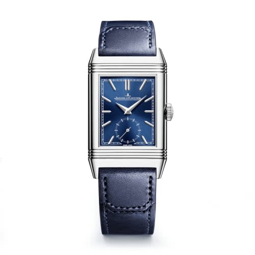 Jaeger-LeCoultre Reverso Tribute Monoface Stainless Steel / Blue
