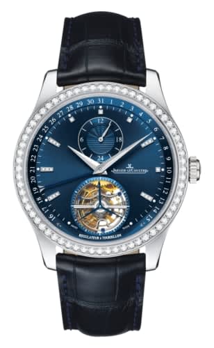 Jaeger-LeCoultre Master Tourbillon White Gold / Diamond / Blue / Alligator