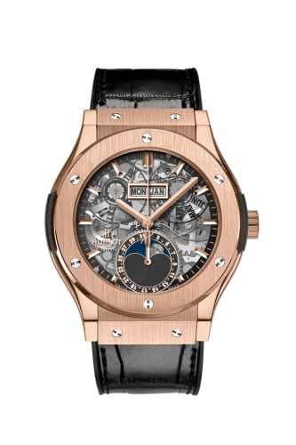 Hublot Classic Fusion Aerofusion Moonphase King Gold / Alligator