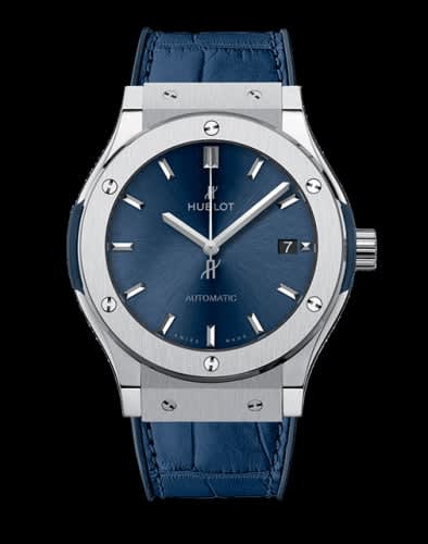 Hublot Classic Fusion 45 Titanium / Blue