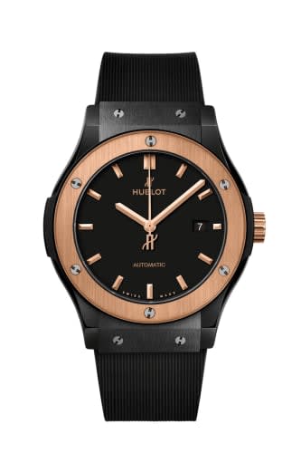 Hublot Classic Fusion 42 Ceramic - King Gold / Black / Rubber