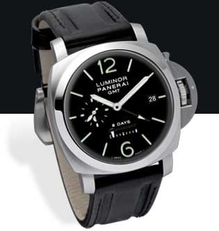 Panerai Luminor 1950 44 8 Days GMT Stainless Steel / Black