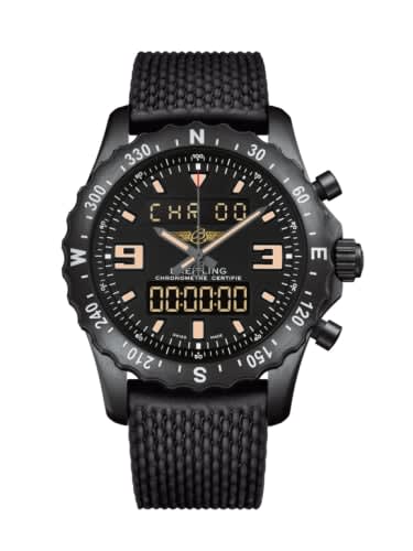 Breitling Chronospace Military Blacksteel / Volcano Black / Rubber