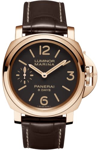 Panerai Luminor Marina 44 8 Days Red Gold / Brown