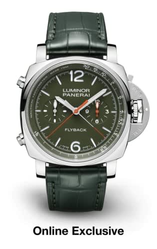Panerai Luminor 1950 44 3 Days Chrono Flyback Automatic Stainless Steel / Verde Militare