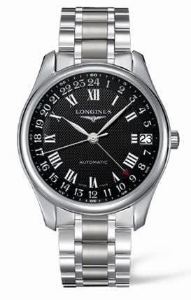 Longines Master Collection 42 24h Stainless Steel / Black-Roman / Bracelet
