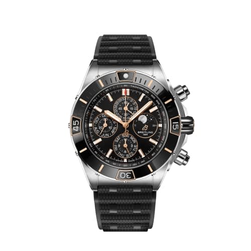 Breitling Super Chronomat 1461 Days 44 Stainless Steel / Black / Rubber Rouleaux