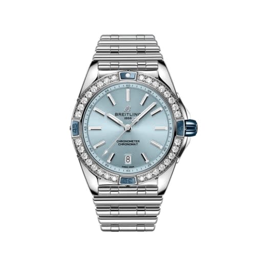 Breitling Super Chronomat 38 Stainless Steel / Ice Blue / Rouleaux