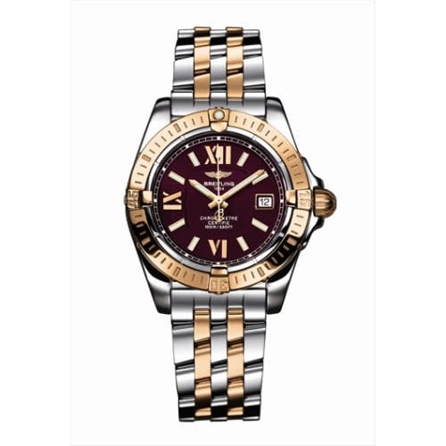 Breitling Cockpit Lady Gold Bezel / Black / Bracelet