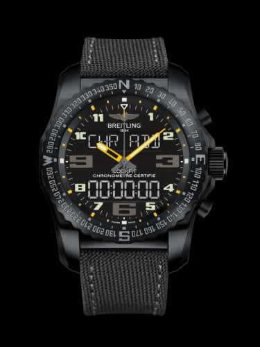 Breitling Cockpit B50 Night Mission / Black-Yellow / Military / Pin