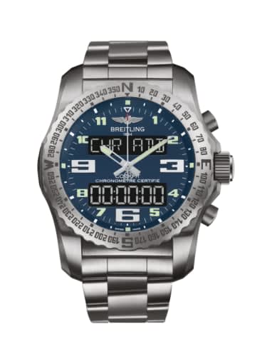 Breitling Cockpit B50 Titanium / Blue / Bracelet