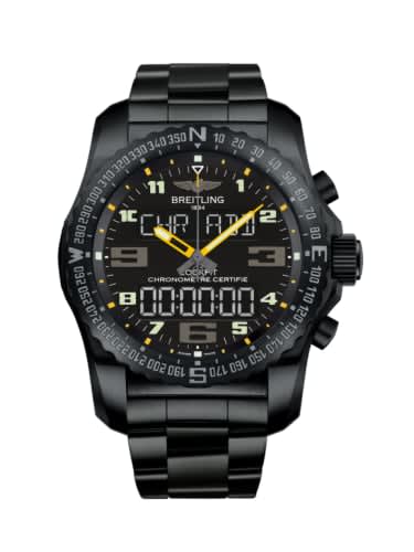 Breitling Cockpit B50 Night Mission / Black-Yellow / Bracelet