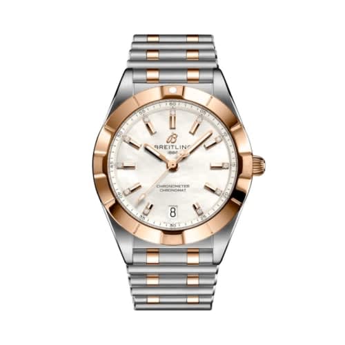Breitling Chronomat 32 Stainless Steel - Red Gold / MOP / Rouleaux