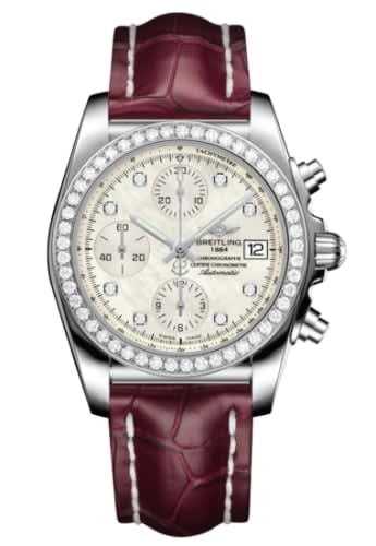 Breitling Chronomat 38 SleekT Stainless Steel / Diamond / MOP / Alligator