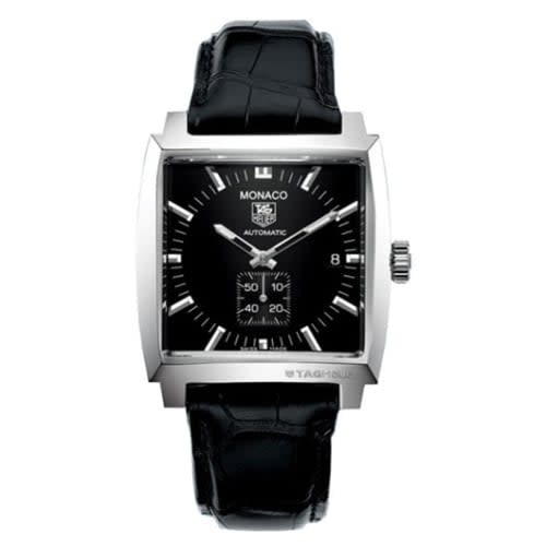 TAG Heuer Monaco Calibre 6 Automatic Stainless Steel / Black / Alligator