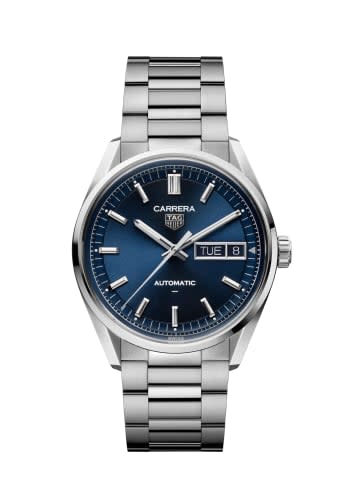 TAG Heuer Carrera Day Date Stainless Steel / Blue / Bracelet