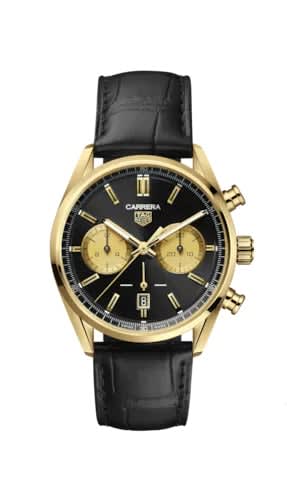 TAG Heuer Carrera Calibre Heuer 02 42 Yellow Gold / Black