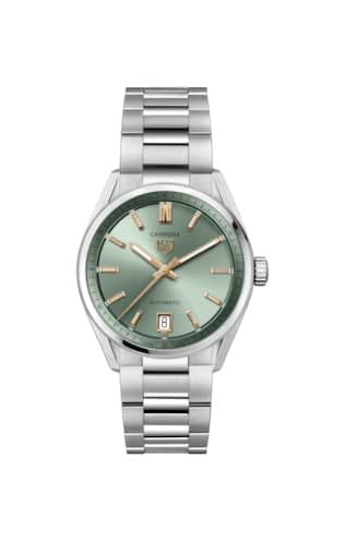 TAG Heuer Carrera Date 36 Stainless Steel / Green