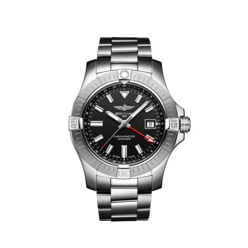 Breitling Avenger Automatic GMT 43 Stainless Steel / Black / Bracelet