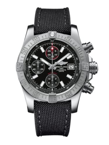 Breitling Avenger II Stainless Steel / Volcano Black / Military / Pin