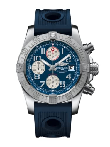 Breitling Avenger II Stainless Steel / Mariner Blue / Rubber