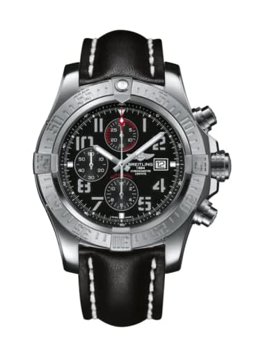 Breitling Super Avenger II Stainless Steel / Volcano Black / Calf / Pin