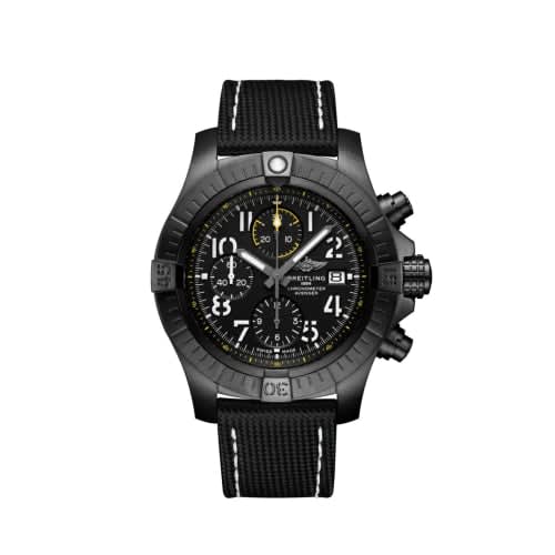 Breitling Avenger Chronograph 45 Night Mission / Black / Military - Folding
