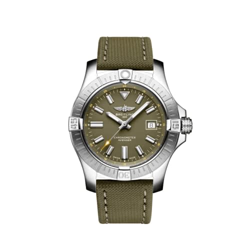 Breitling Avenger Automatic 43 Stainless Steel / Green / Military / Pin