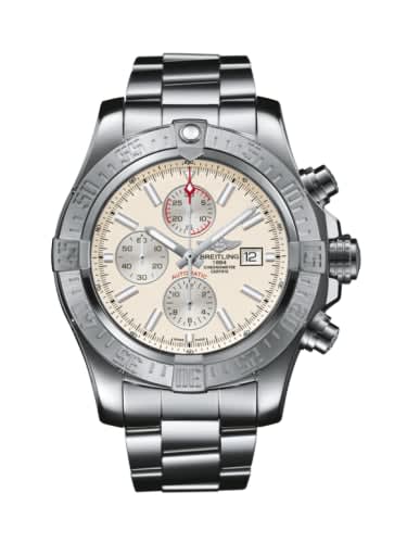 Breitling Super Avenger II Stainless Steel / Stratus Silver / Bracelet