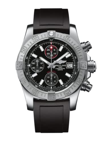 Breitling Avenger II Stainless Steel / Volcano Black / Rubber
