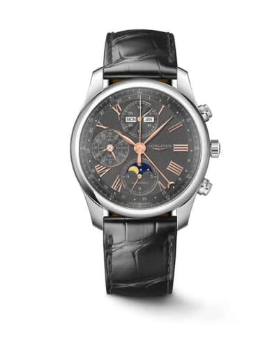 Longines Master Collection 40 Chronograph Calendar Stainless Steel / Anthracite
