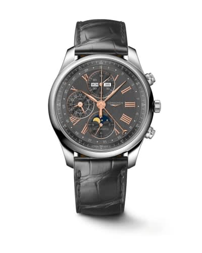 Longines Master Collection 42 Chronograph Calendar Stainless Steel / Anthracite