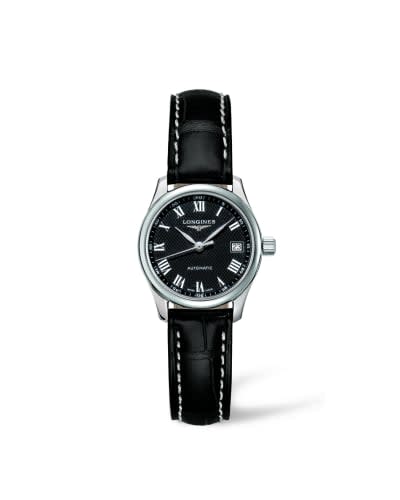 Longines Master Collection Date 25.5 Stainless Steel / Black - Roman