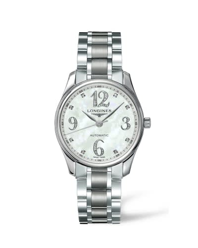 Longines Master Collection Date 36 Stainless Steel MOP