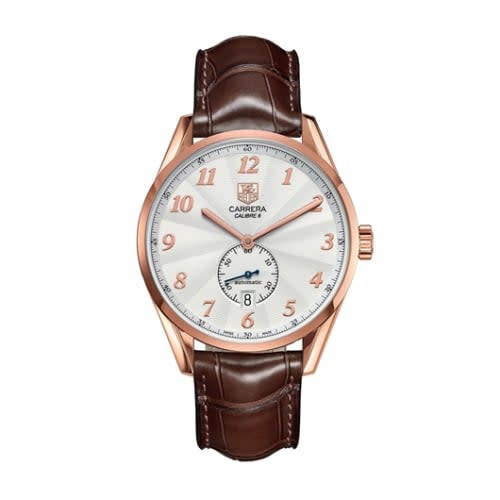 TAG Heuer Carrera Calibre 6 39 Heritage Rose Gold / Silver / Alligator