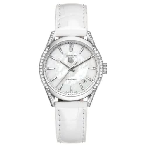 TAG Heuer Carrera Calibre 5 36 Stainless Steel / Diamond / MOP / Alligator