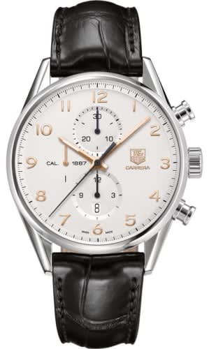 TAG Heuer Carrera Calibre 1887 43 Stainless Steel / Silver / Alligator