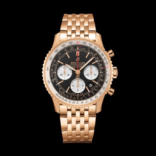 Breitling Navitimer 1 B01 Chronograph 43 Red Gold / Black / Bracelet