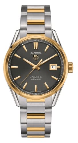 TAG Heuer Carrera Calibre 5 39 Stainless Steel / Yellow Gold / Grey / Bracelet